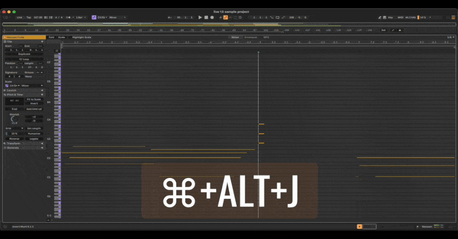 Fit Notes to Time Range